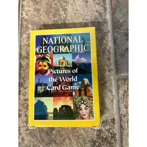 National Geographic Pictures of the World Card Game Educational‎ Travel Trivia